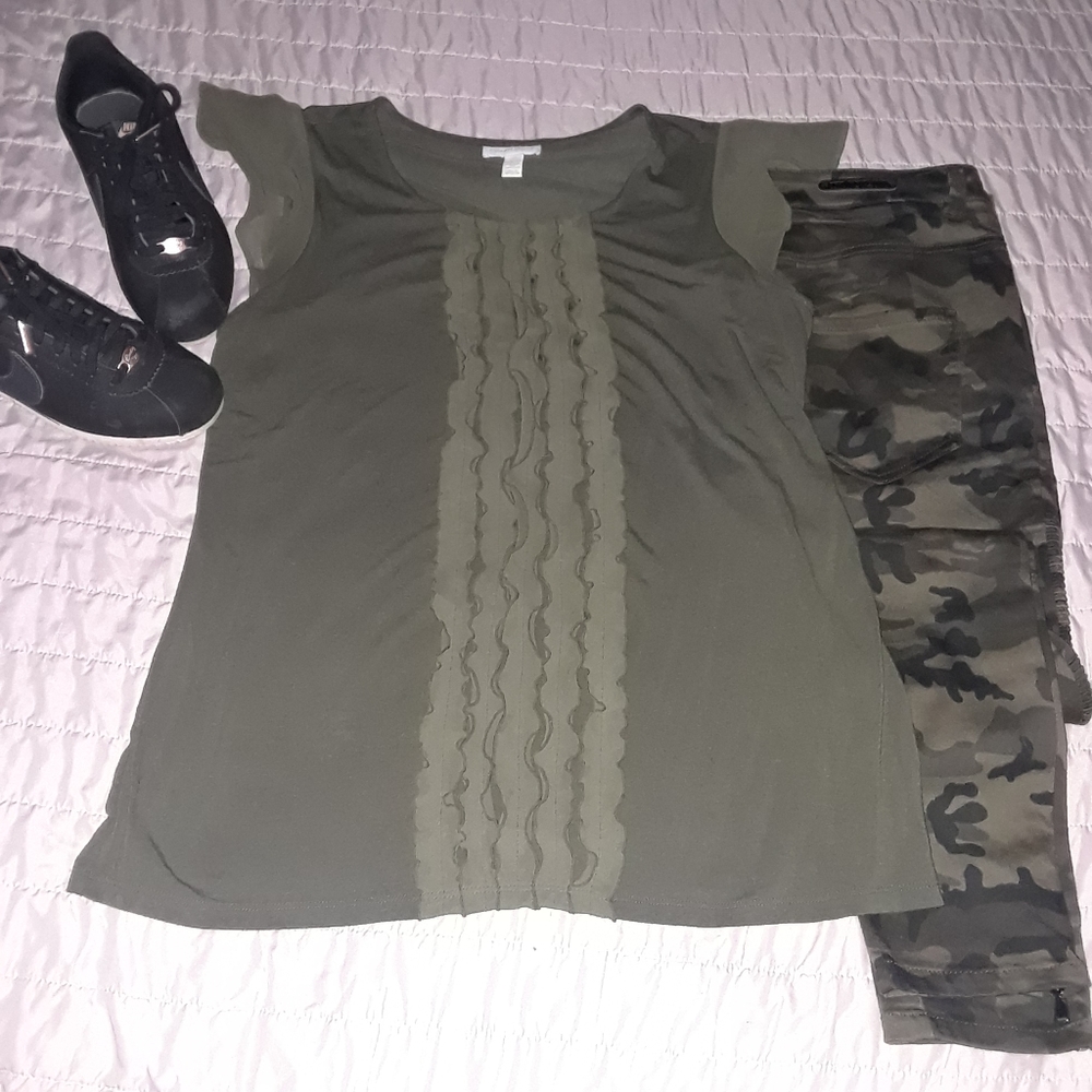 Olive green blouse
